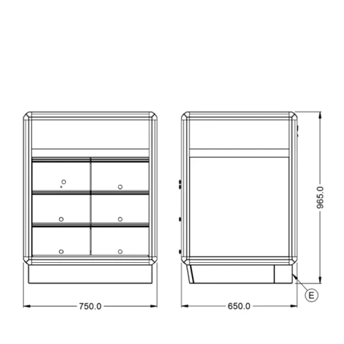 Lincat Seal Rectangular Refrigerated Display D6R/75S 4 Lincat Seal Rectangular Refrigerated Display D6R/75S - Image 2