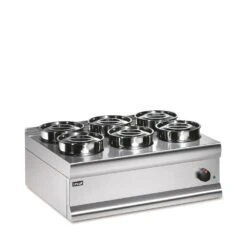 Silverlink By Lincat 6 Round Pot Dry Heat Bains Marie BS7 Stainless Steel