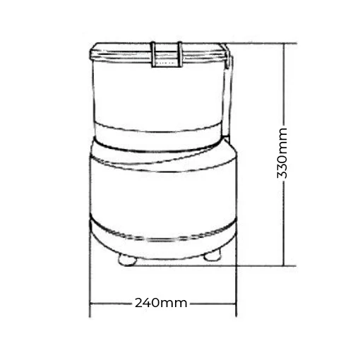 Sirman Blitz Food Processor 3.2Ltr Black & Grey 5 Sirman Blitz Food Processor 3.2Ltr Black & Grey - Image 3