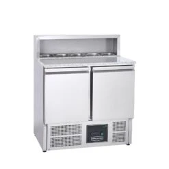 Sterling Pro Refrigerated 2 Door Pizza Prep Table 5 X 1/6 GN 240 Litres Stainless Steel