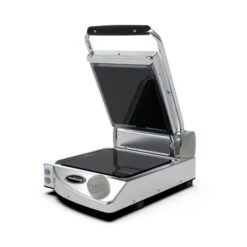 Spidocook SpidoGlass Single Contact Grill Black Ceramic SP 010 P Manual Operation Stainless Steel & Black