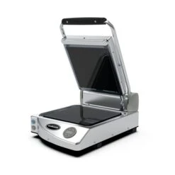 Spidocook SpidoGlass Single Contact Grill Black Ceramic SP 010 P Digital Operation Stainless Steel & Black