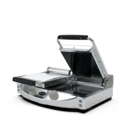 Spidocook SpidoGlass Large Contact Grill Black Ceramic SP 010 P Manual Operation Stainless Steel & Black