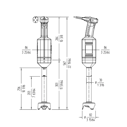 Sammic XM-22 Stick Blender Black/Stainless Steel 4 Sammic XM-22 Stick Blender Black/Stainless Steel - Image 2