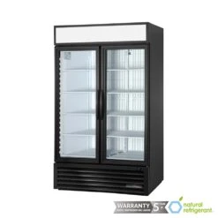 True 2 Glass Door Upright Merchandiser Freezer GDM-43F-HC~TSL01 239 Kg Black