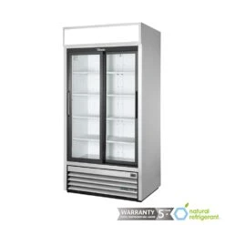 True Double Sliding Door Refrigerated Merchandiser GDM-41-HC-LD 636 Litres Stainless Steel