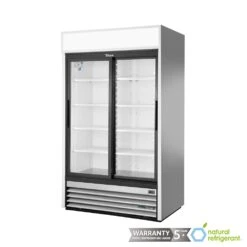 Double Sliding Door Refrigerated Merchandiser GDM-41-HC-LD 722 Litres Stainless Steel