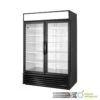 True Double Glass Door Merchandiser Refrigerator GDM-49-HC~TSL01 ALUM 162 Kg Black